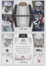 2008 Donruss Gridiron Gear Player Timeline /500 Julius Jones #PT-6