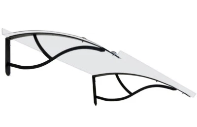 Auvent de porte DIY d'entrée fenêtre abri de porte plantilla lowcost MEZZA-LUNA - Photo 1/4