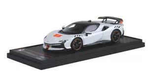 Ferrari SF90 XX Stradale Bianco Italia metallizzato/ arancio 1/43 BBRC285A BBR - Foto 1 di 3