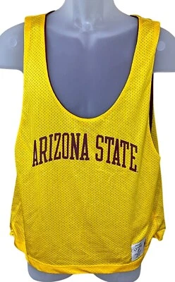 Arizona State Sun Devils Reversible Mesh Tank Top Jersey Yellow/Maroon Med - Image 1 of 4