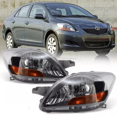 Faros de repuesto izquierdo+derecho Toyota Yaris 4 puertas sedán para 2007-2011 Foto 1 de 3