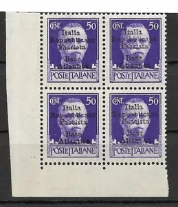 FRANCIA - ITALIA Base Naval BORDEAUX Bloque de 4 Yv# 6 MNH firmado por Bolaffi - Imagen 1 de 1