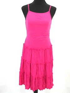 L.A. CONDUCT Spaghetti Strap Dress Girls Size 16 Pink Layered Cottagecore Barbie - Picture 1 of 12