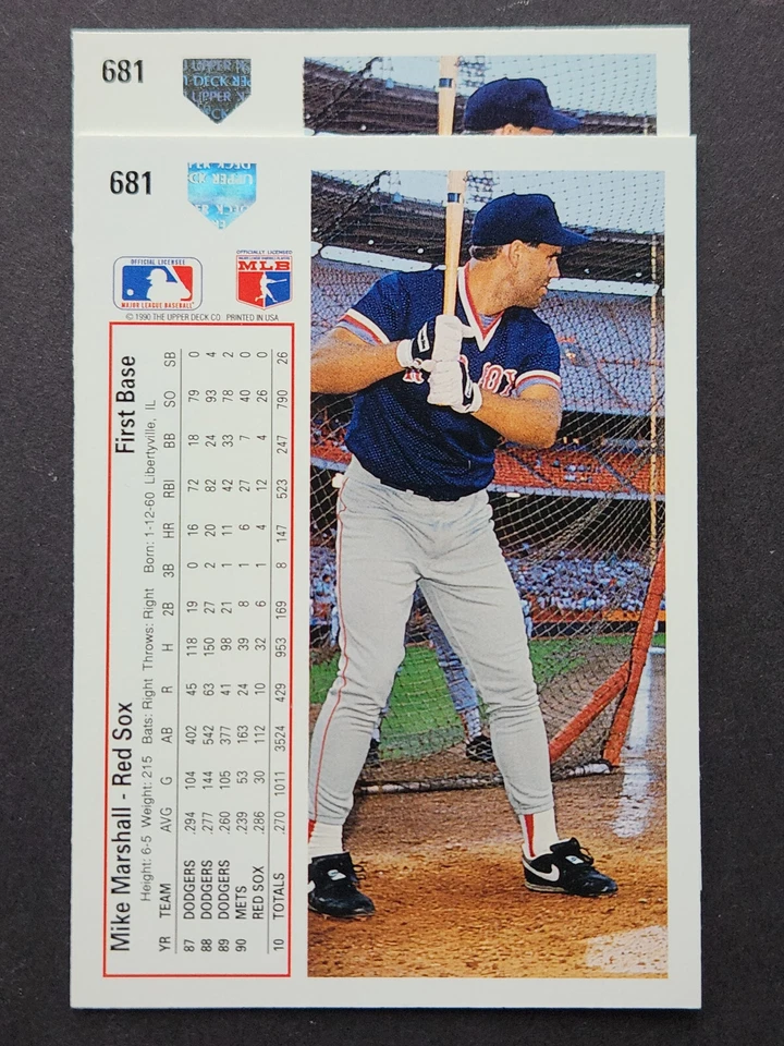 1991 Upper Deck "Holograma de béisbol 1990" variación de error 2 * Tú eliges * Foto 1 de 1