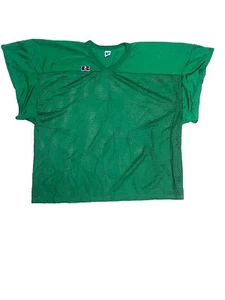 Vintage 90s USA Russell Athletic Football Crop Jersey Green Men's 2XL Knit Blank - Picture 1 of 6