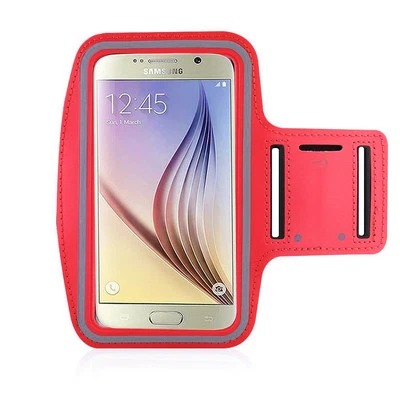 S6/S6 Edge/HTC M9 Red Jogging, Running Armband Case - Image 1 of 4