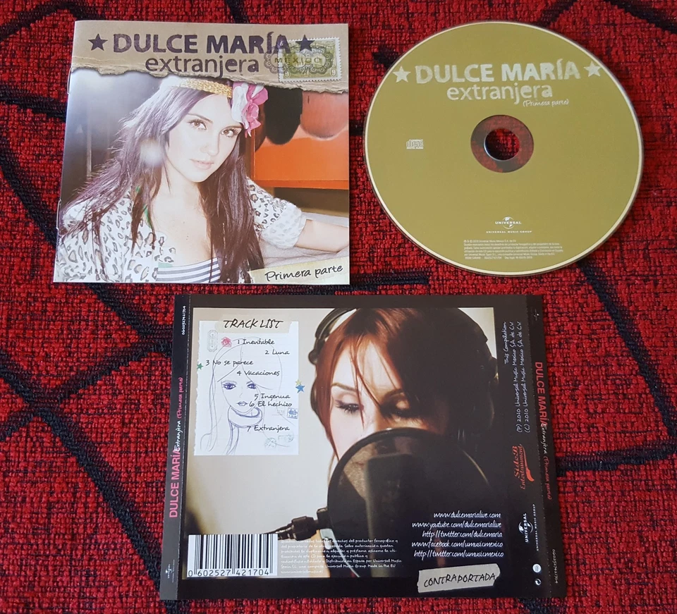 DULCE MARIA ** Extranjera ** ORIGINAL 2010 Spain Press CD RBD FEY THALIA  - Image 1 of 1