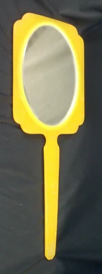 Vintage Celluloid 1920s Vanity Hand Mirror Butterscotch HAMILTON ARTIZAN - Image 1 of 4