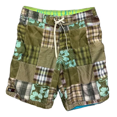 Bañador corto American Eagle para hombre talla 33 multicolor floral 100 % poliéster Foto 1 de 4