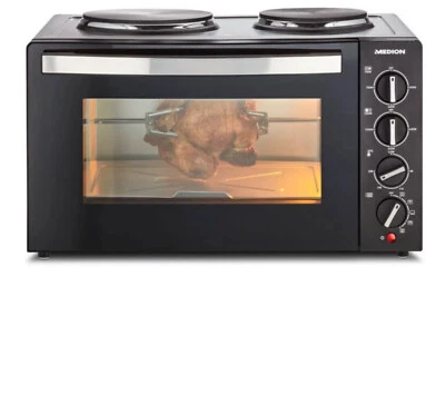 Medion MD10307 Mini Backofen mit Doppelkochplatte 30 L 700 W - Bild 1 von 2