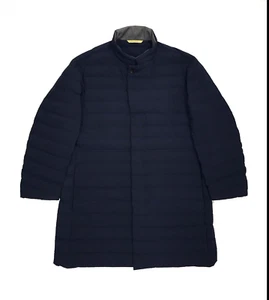 Canali Down Jacket Rain Protection Size 56 - Picture 1 of 9