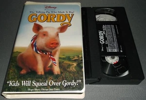 Walt Disney Gordy Talking Pig VHS Movie Home Video Tape Clamshell Case 1995 - Picture 1 of 2