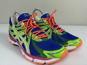 Asics Women's GT-2000 Dynamic Duomax Green Blue running Shoes Size 9 T2K7Q Neon - Picture 1 of 20