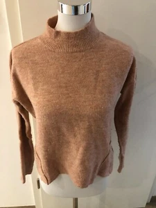 Damen- Woll-Pullover Review, Feinstrick, Gr.M, apricot; altrosa, Vintage, 80er  - Bild 1 von 3