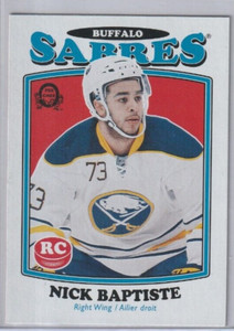 Nick Baptiste 2016-17 O-Pee-Chee Retro Rookie Blank Back 