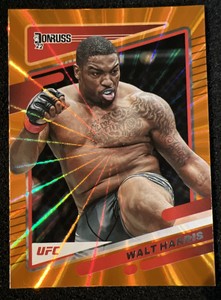 Walt Harris 2022 Donruss UFC Base Holo Orange Laser #187