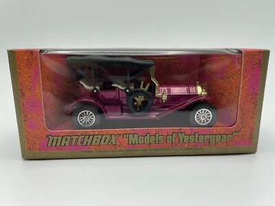 Matchbox Yesteryear Y12 Thomas Flyabout in Glossy purple red Collectors - Image 1 of 4