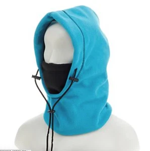 Arctic X Summit 6 in 1 Reversible TEAL Fleece Hood Balaclava Cap Bag Scarf - Picture 1 of 5