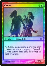 Clone FOIL 10th Edition NM Blue Rare MAGIC THE GATHERING MTG CARD ABUGames
