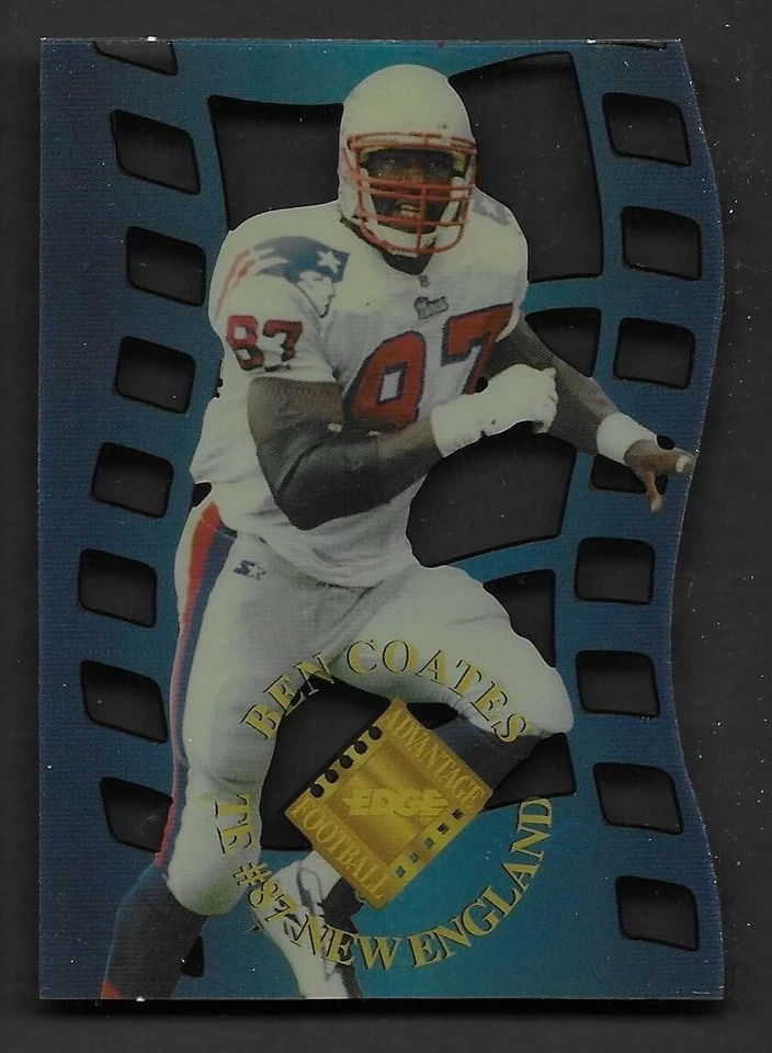 1996 Collector's Edge Advantage Crystal Cuts CC8 Ben Coates New England Patriots - Image 1 of 1