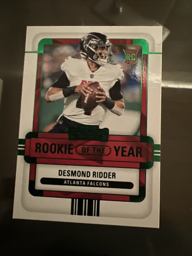 Atlanta Falcons Desmond Ridder 2022 Panini Contenders Green Rookie Of ...