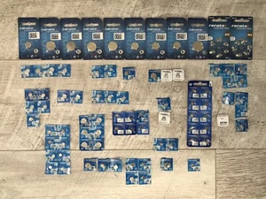 Job Lot RENATA Various SIlver 1.55V Watch Battery & Lithium 3V Button Cells NEW - Picture 1 of 15