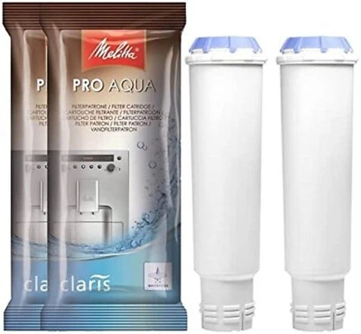 2 Melitta PRO AQUA CLARIS Water Filter Cartridge for Coffee Machines 6546281x2 - Image 1 of 4