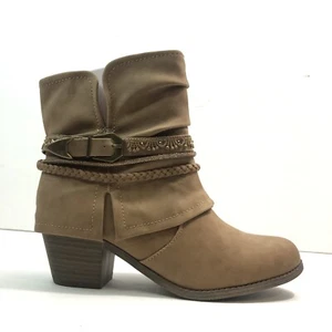 Jellypop HARLYN Booties Ankle Boot Light Brown US Womens Size 8.5 M New in Box - Picture 1 of 8