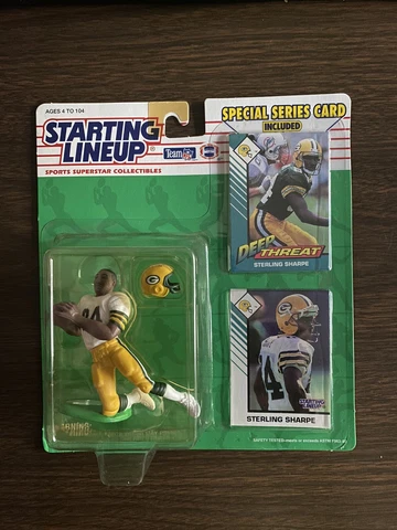 RARE 1993 Sterling Sharpe Starting Lineup  ROOKIE Green Bay Packers NFL Football Cover