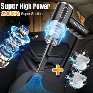 29000pa Powerful Car Vacuum Cleaner Wet/Dry Cordless Strong Suction Handheld UK - Picture 1 of 12