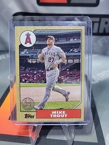 2022 Topps Chrome 1987 Baseball #87BC-100 Mike Trout - Angels - Picture 1 of 2
