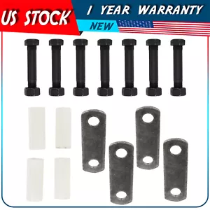 Kit de remolque de eje 3500-7200 lb para pernos de grillete de hoja de resorte de doble ojo 3-1/8" - Imagen 1 de 8