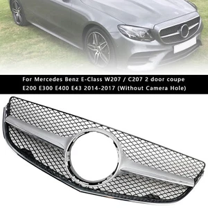 Front Bumper Grill Grille Fit Mercedes Benz E-CLASS W207 Coupe 2014-2017 S12 - Picture 1 of 23