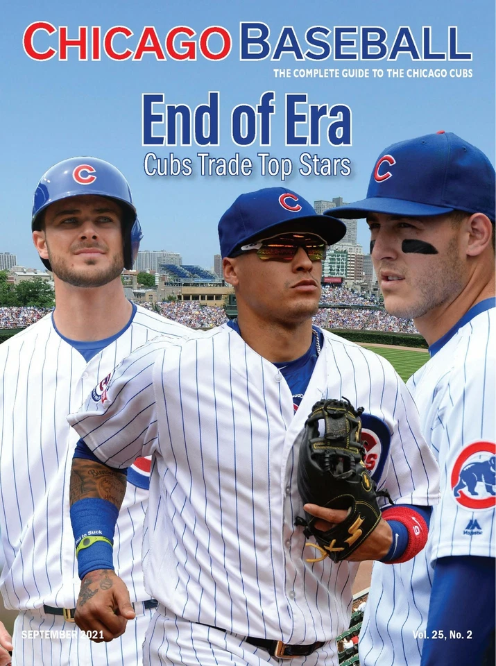 Chicago Cubs September 2021 Program/Scorecard Rizzo Bryant Baez Wrigley Field - Image 1 of 1