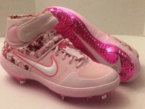 pink baseball shoes