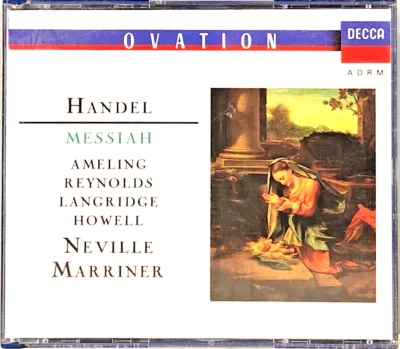 HANDEL: MESSIAH - Ameling, Reynolds, Langridge, Howell, Marriner - 2 CDs - Image 1 of 2