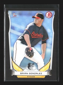 2014 1st Bowman Draft Picks & Prospects Asia Black SP #DP85 Brian Gonzalez