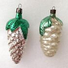 2 Old Vintage Glass Christmas Tree Ornament Xmas New Year Decorations Pinecones
