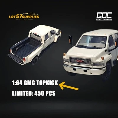 GMC Topkick Pick up  - white - GOC 1:64 - Immagine 1 di 4