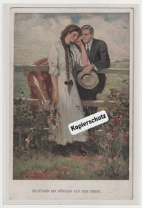 Laren Undermoo     Künstlerpostkarte Es stand ein Röslein  , M. Munk Wien - Bild 1 von 2