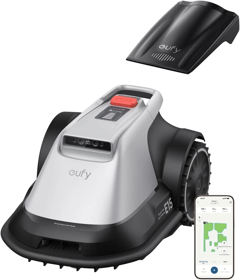 Eufy E15 Mähroboter ohne Begrenzungskabel Garten Smart Navigation App-Steuerung - Bild 1 von 4