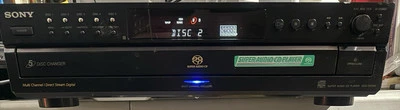 Sony SCD-CE595 5 Disc 5.1 Channel Super Audio CD Changer No Remote FOR PARTS! - Image 1 of 4