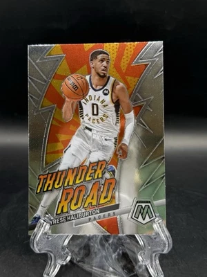 2022-23 Panini Mosaic - Thunder Road #3 Tyrese Haliburton Pacers - Image 1 of 2