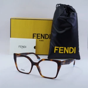 FENDI FE50002I 053 Havana 52mm Eyeglasses New Authentic - Picture 1 of 7