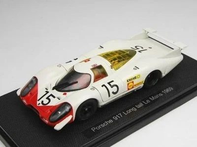EBBRO 43751 1/43 Porsche 917 Lungo Coda Le Mans 1969 #15 Bianco/Rosso Vettura - Immagine 1 di 4