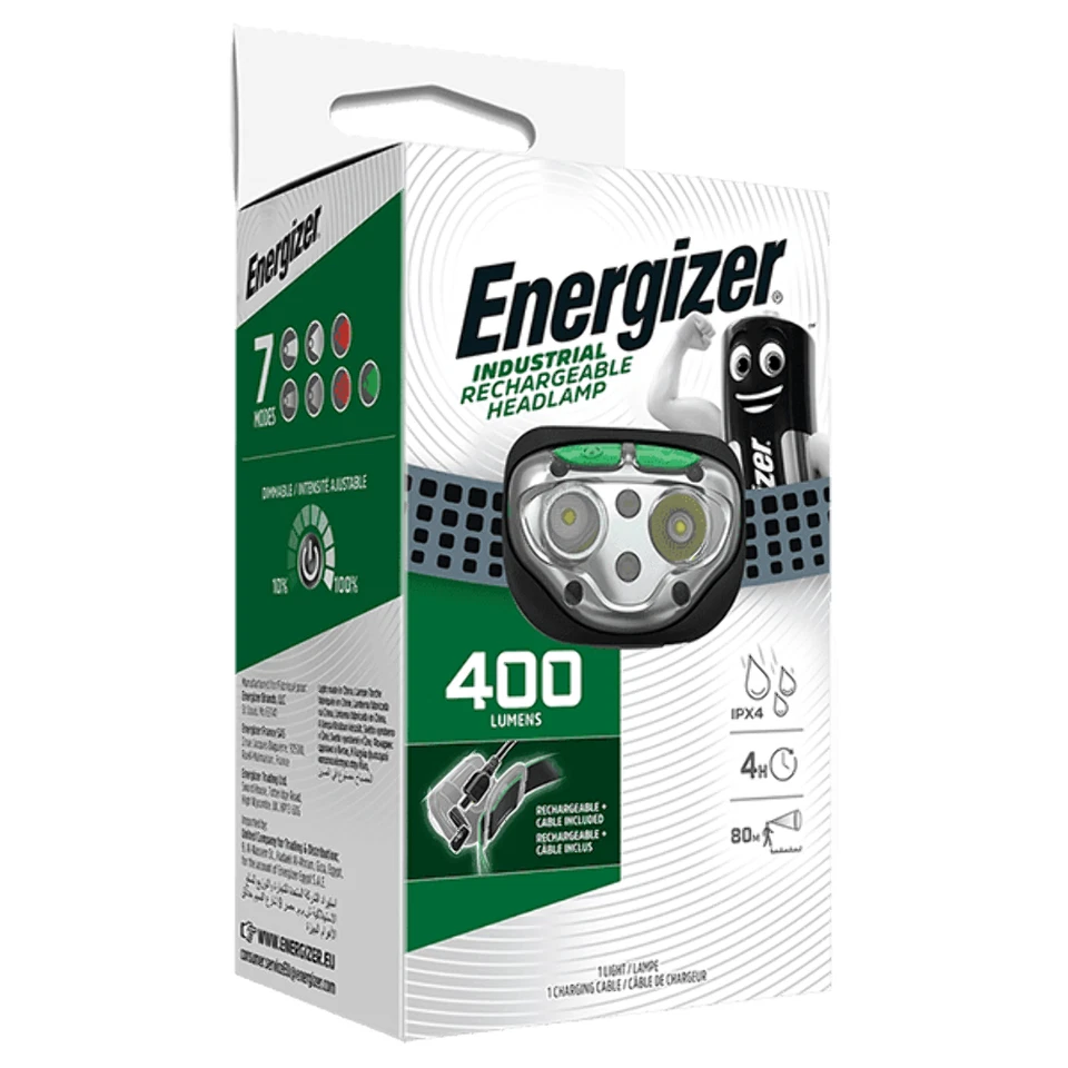 Energizer Industriale Torcia Ricaricabile UPN 400 Lumen Impermeabile 158658