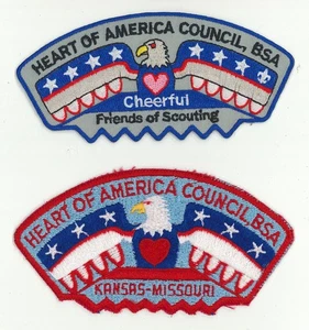 USA BOY SCOUTS OF AMERICA - BSA HEART OF AMERICA SCOUT COUNCIL SCHULTERAUFNÄHER - Bild 1 von 2