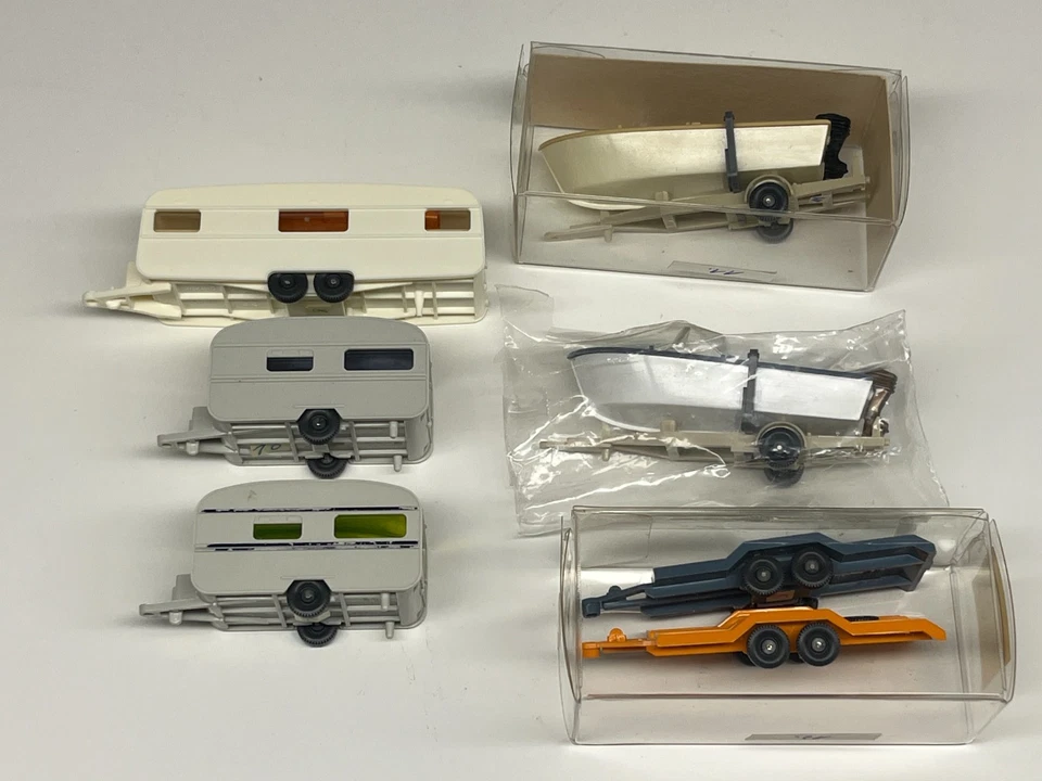 Modell Konvolut Wohn- und Bootswagen , Wiking gebraucht 1722 - Bild 1 von 3