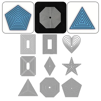 Stanzformen Dekoration Prägen Metall Stanzschablone Scrapbook Fotoalbum - Bild 1 von 4