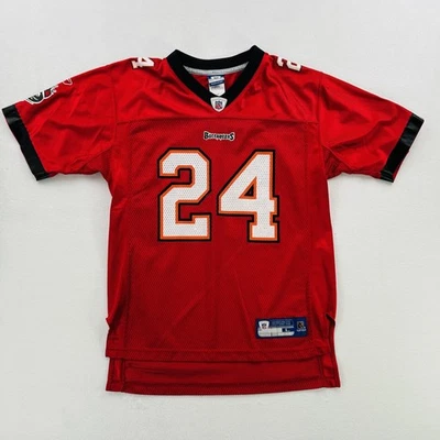 Tampa Bay Buccaneers Jersey Youth Large Red NFL Football Williams 24 Reebok - Image 1 of 4
